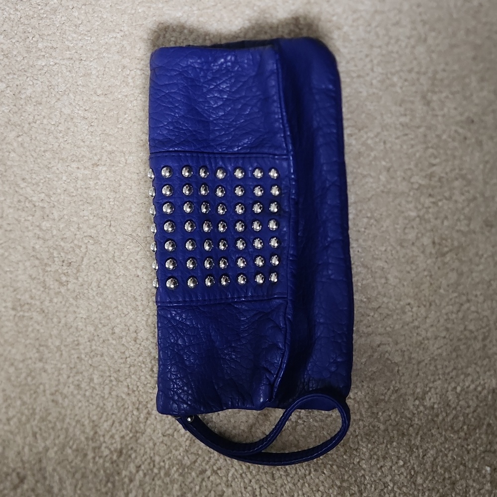 Massimo Purple Faux Leather Wristlet